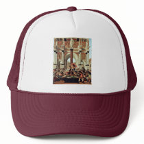 Death Of Lucretia By Botticelli Sandro Mesh Hats