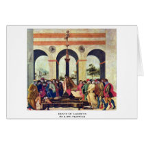 Death Of Lucretia By Lippi Filippino Cards