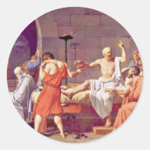 Death Of Socrates By David Jacques-Louis (Best Qua Stickers