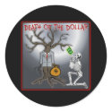 Death Of The Dollar Sticker by burntright Death Of The Dollar Sticker