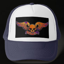 Death or Glory Purple Winged Skull Hat- Customized by MistaSCARY Death or Glory Purple Winged Skull Hat- Customized