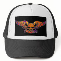 Death or Glory Purple Winged Skull Hat- Customized by MistaSCARY Death or Glory Purple Winged Skull Hat- Customized