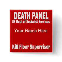 Death Panel - Kill Floor Supervisor Pinback Buttons