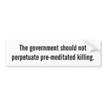 Death Penalty Bumper Sticker
