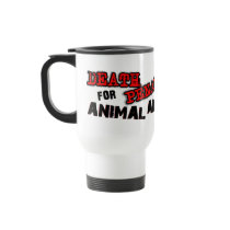 DEATH PENALTY FOR ANIMAL ABUSE CATO TRAVEL MUG