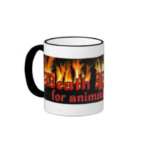 DEATH PENALTY FOR ANIMAL ABUSE FIRE MUG