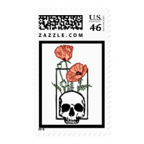 Death & Poppy Stamps by InsomniaArts Death & Poppy Stamps