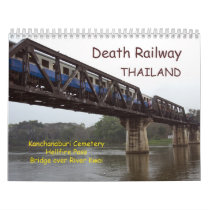 Death Railway Thailand Wall Calendar