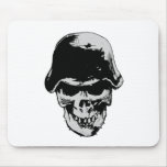 Death skull stalhelm mousepads