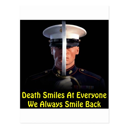 Death Smiles At Everyone We Always Smile Back Postcard Zazzle