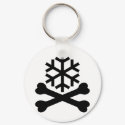 Death Snow Flake Bones crossed keychains by Tomaniac Death Snow Flake Bones crossed keychains