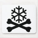 Death Snow Flake Bones crossed mousepads by Tomaniac Death Snow Flake Bones crossed mousepads