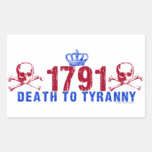 Death to Tyranny Rectangular Stickers