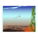 Death Valley Fly Over Postcard
