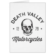 Death Valley Motorcycles Greeting Cards