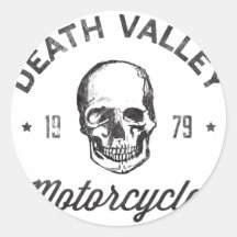 Death Valley Motorcycles Round Sticker