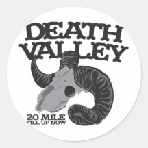 DEATH VALLEY ROUND STICKERS