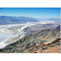 Death Valley Salt Desert Mountains photo sculptures