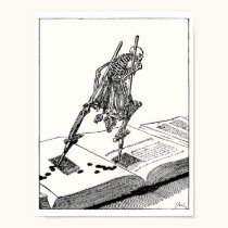 Death walking on stilts posters