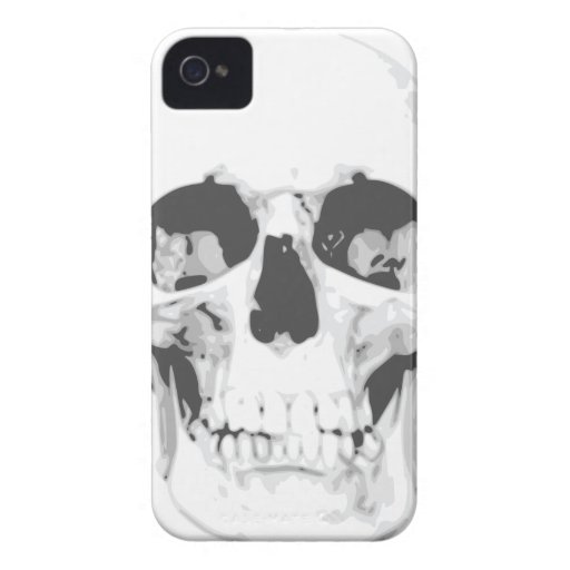 Death White Skull iPhone 4 Case