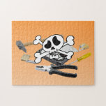 Death'head above hard disk opened puzzles