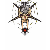 Deathly Cyber Skull On t-shirts