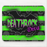 Deathrock Diva MousePad mousepads