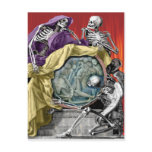 death's discourse upon the living post card