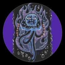 death's head jellyfish stickers by wolffreeborn death's head jellyfish stickers