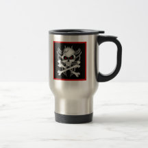 Death's Skull and Crossbones Mug