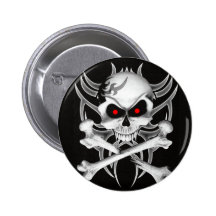 Death's Skull and Crossbones Pin