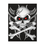 Death's Skull and Crossbones Postcards