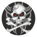 Death's Skull and Crossbones stickers by fstasu55 Death's Skull and Crossbones stickers