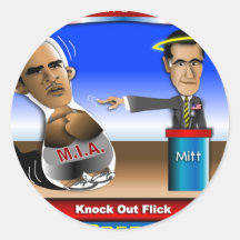 Debate Flick Round Sticker