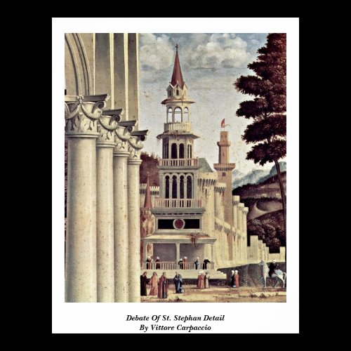 Debate Of St. Stephan Detail By Vittore Carpaccio Print