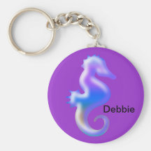 Debbie_Seahorse Blue Gel Keychain