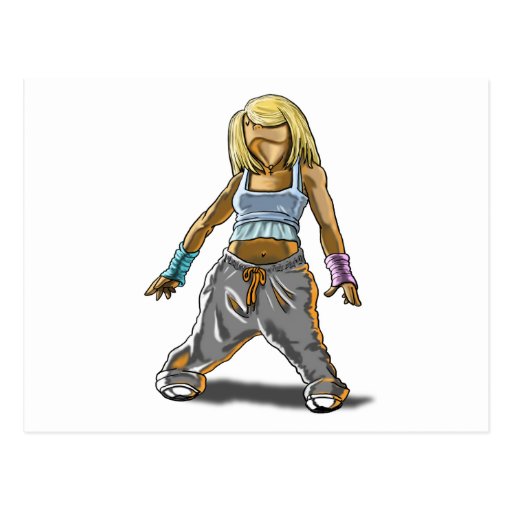 DEBBY hip hop Postcard