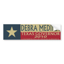 Debra Medina for TX Governor 2010 - Bumper Sticke bumper stickers