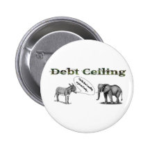 Debt Ceiling Camouflage Button