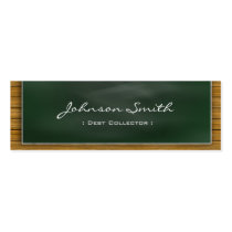 Debt Collector - Cool Blackboard Personal Business Cards