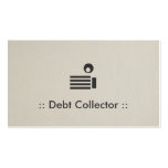Debt Collector Simple Elegant Professional Business Card Templates