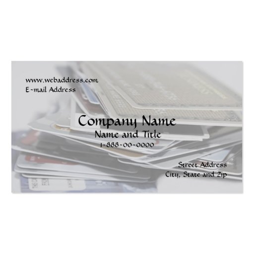 Debt Consolidation Business Card (front side)