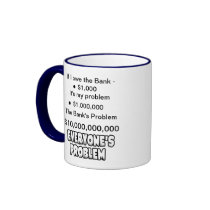 Debt is everyone's problem mugs