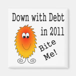 Debt Monster - Down with Debt in 2011 Refrigerator Magnets