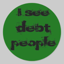 Debt People Sticker stickers