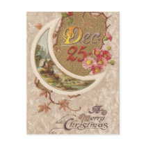 Dec. 25th Christmas Vintage Card Postcards