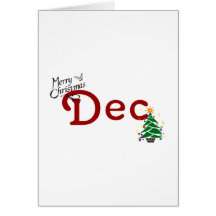 Dec (Christmas) Greeting Card