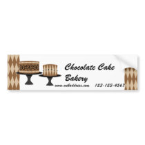 Decadent Chocolate Cakes bumper stickers by trennea Decadent Chocolate Cakes bumper stickers