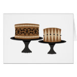 Decadent Chocolate Cakes Greeting Card