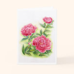 Decadent Petals watercolor art greeting card cards